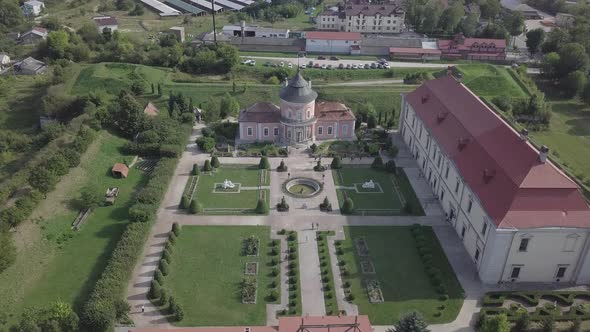 Zolochiv Palace Castle and Ornamental Garden in Lviv Region, Ukraine