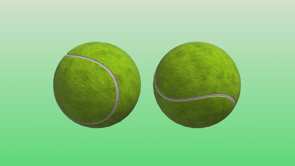 4K Tennis Balls Background Seamless Loop alt