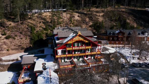 Beautiful Hotel in the Middle of the Alpine Mountains