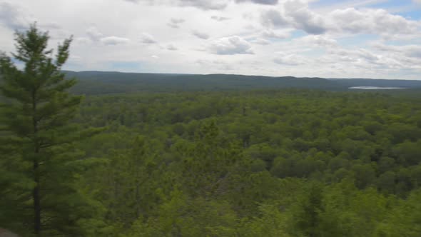 Pan across Algonquin Park.