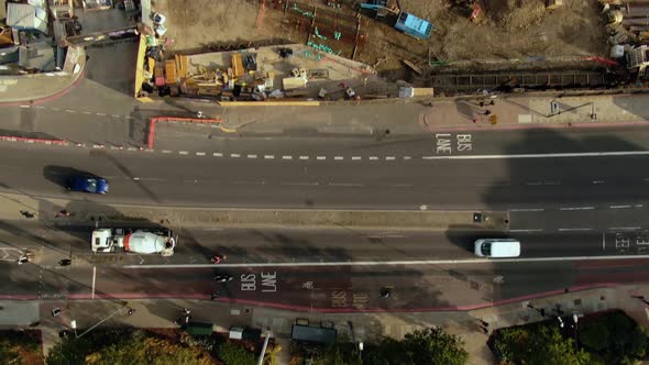 View Above of The Construction Site in London