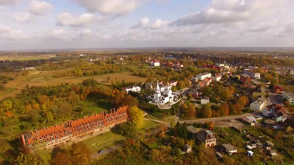 Aerial view of the Temple in Bagrationovsk