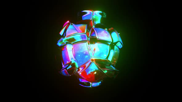 Liquid RefracteGlass Shape Abstract Looped Animation alt