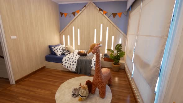 Chic and Trendy Children Bedrrom Decoration Idea