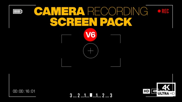 Video Camera Recording Screen Pack V6 Alpha 4K