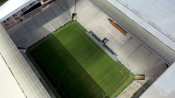 Stunning landscape of sports centre at downtown Sao Paulo.