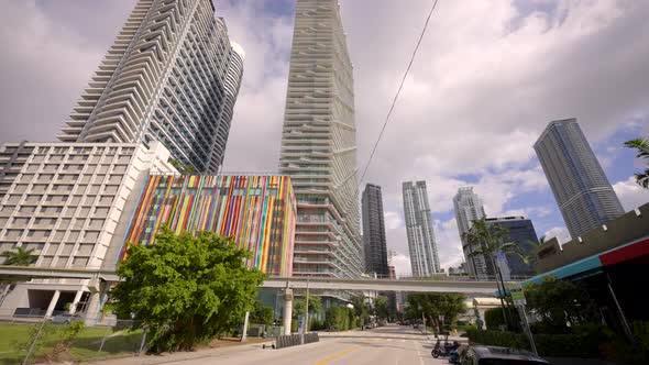 South Miami Avenue Brickell 4k Motion Video