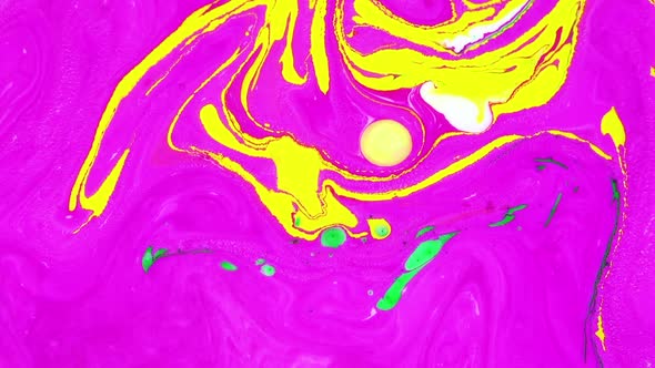 Psychedelic Color Spreading Paint Swirling 