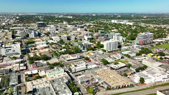 Aerial Drone Video Wynwood Miami November 2021
