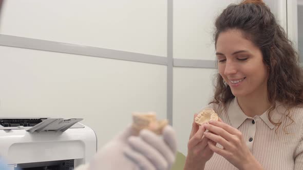 Woman Having Appointment with Orthodontist