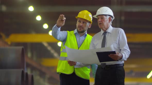 Factory Unit Manager Briefing his Boss