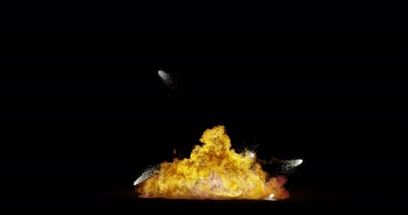 4K Explosion Sparks Splashing Special Effects Video 8