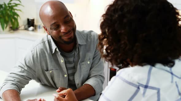 Couple interacting with each other 4k