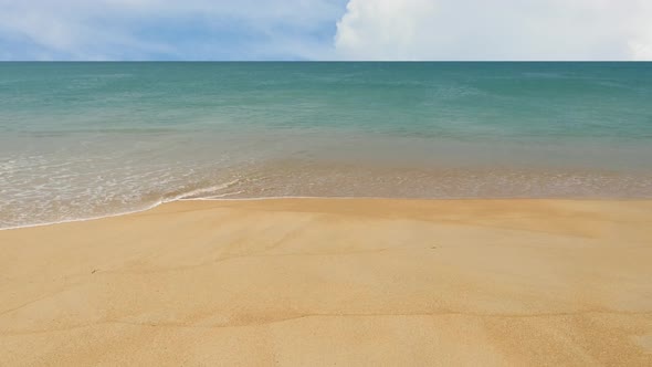 Tropical beach and waves in Phuket. Thailand