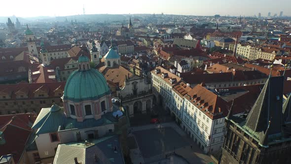 Aerial view of Saint Francis of Assisi Church 