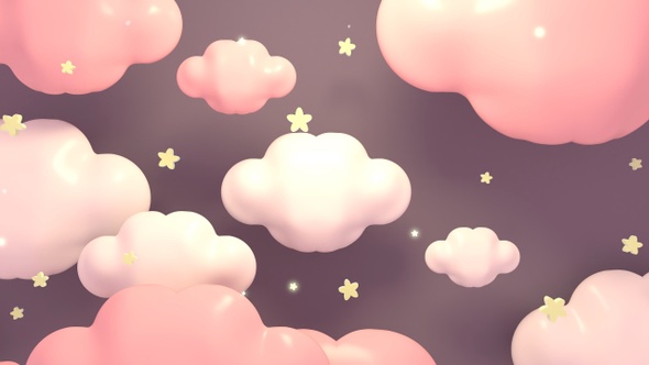 Pink Clouds And Stars