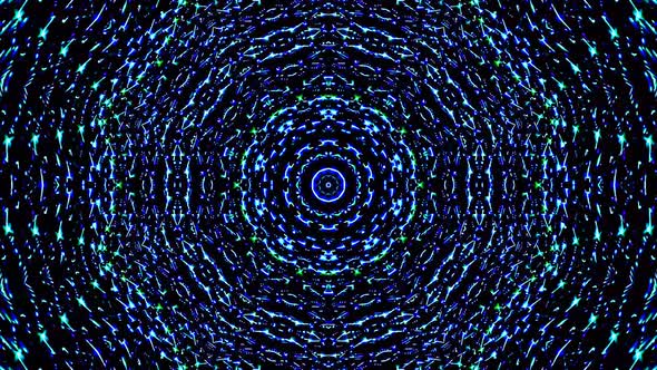 abstract light governing blue color, kaleidoscope alt