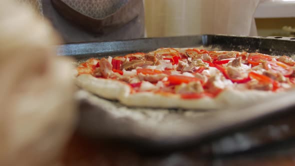 Tomatoes Topping On Pizza