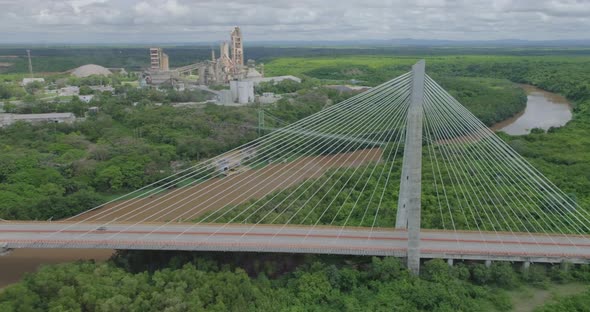 The Mauricio Báez Bridge is a cable-stayed bridge near San Pedro de Macorís, located in the east of