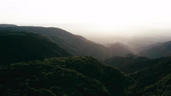 Aerial view of the Aspromonte mountains. Calabria Italy