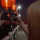 Young Asian girl take a photo of Chinese lantern by mobile phone in Chinese new year holiday. - VideoHive Item for Sale