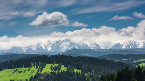 Tatras Mountain Range In Poland at Summer.