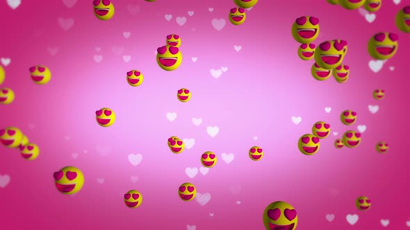 Love Emoji Bg 4k