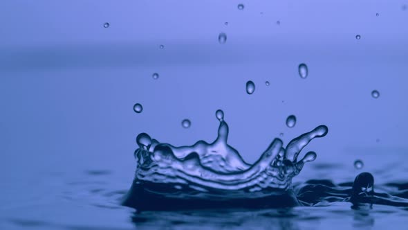 4K 30fps, Water Drop making ripple, Slow Motion