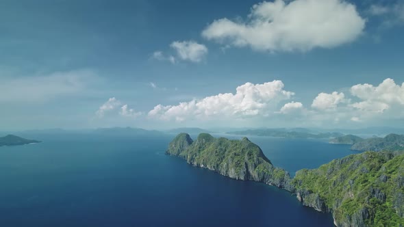 Mounts Isles at Blue Water of Ocean Bay Aerial View