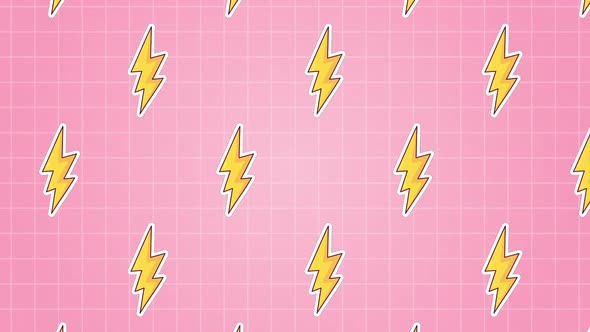 Energy Icon Sticker Background Animation