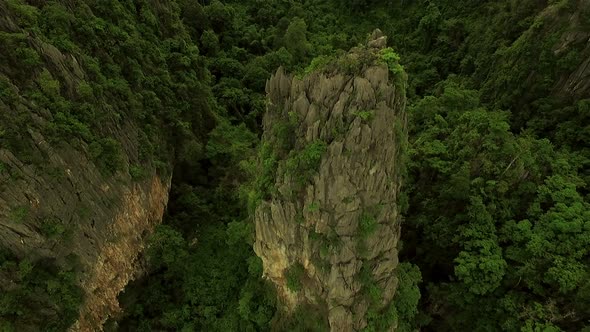 Aerial Limestone Mountain 16