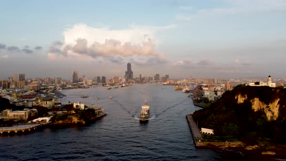 The Aerial view of Kaohsiung