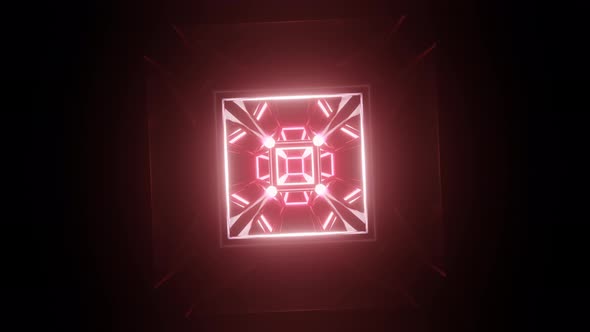 Strobe Cube Shape Abstract Trendy Surreal Futuristic Multicolor Psychedelic Hypnotic VJ Seamless