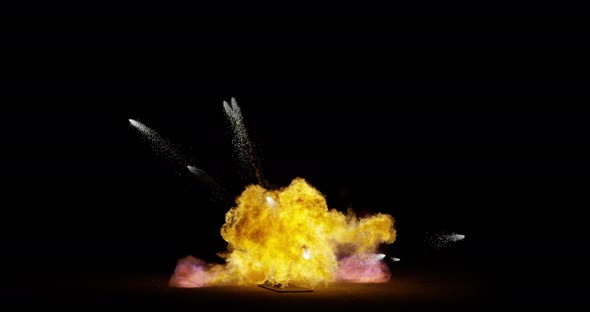 4K Explosion Sparks Splashing Special Effects Video 9