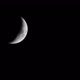 Half Moon in the Night Sky - VideoHive Item for Sale