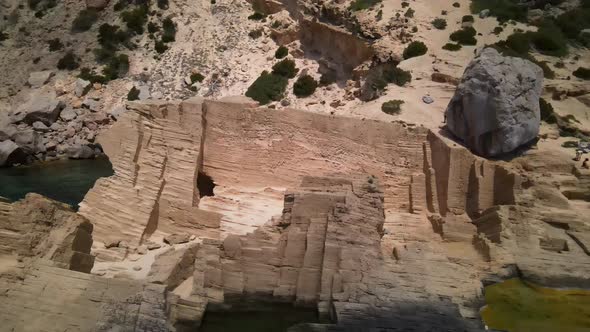 Atlantis (Sa pedrera de Cala d'Hort) in Ibiza, Spain