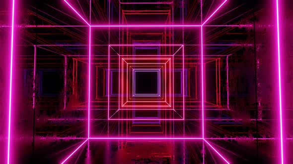 Hitech Neon Scifi Tunel