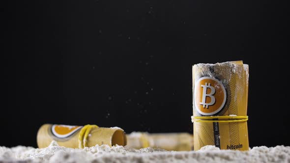 Bitcoin Cash Rolls Among White Cocaine Powder