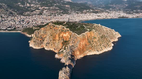 Alanya Castle Alanya Kalesi Aerial View