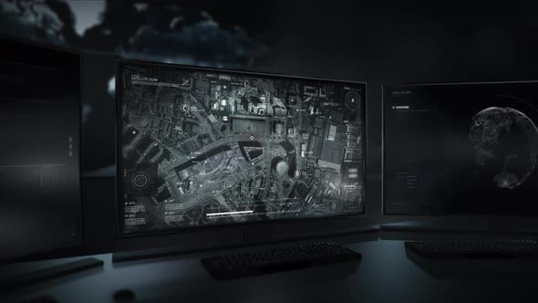 Using High Tech Satellite Radar To Scan Urban Area For Target Tracking alt