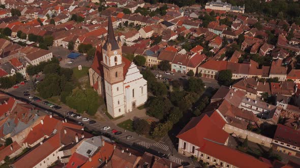 Aerial view of the Evangelical Church