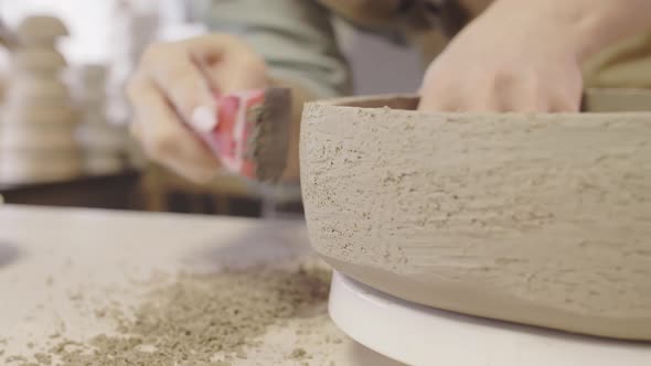 Process of Clay Dishes Making