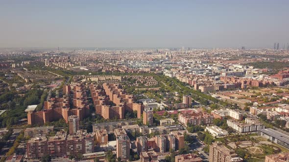 Aerial View of Madrid