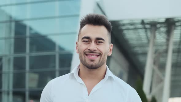 Portrait Of Young Man. Business Style.