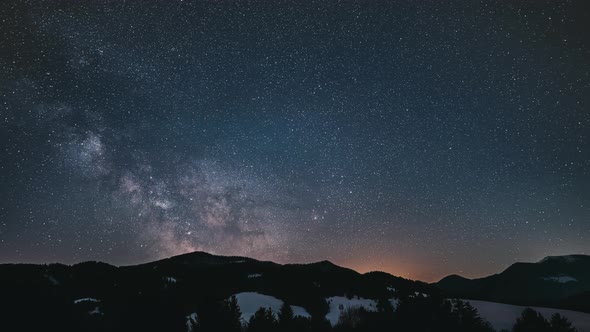 Starry Night Milky Way Galaxy Stars