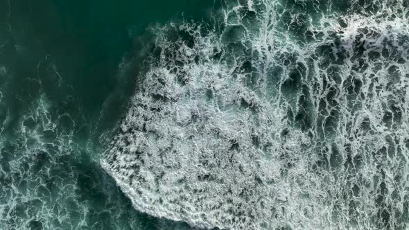 Background Textured Sea Storm aerial view 4 K