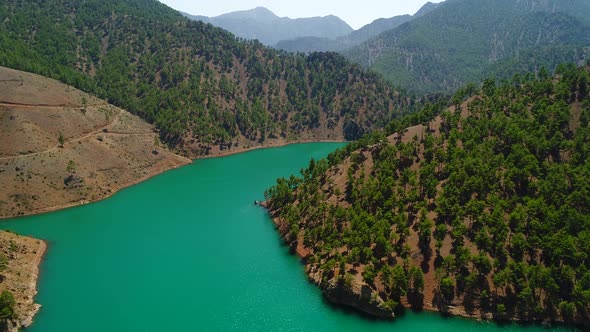 Mountain River And Forest