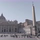 People walking in front of the Obelisk in San Pietro Square in a sunny day - VideoHive Item for Sale