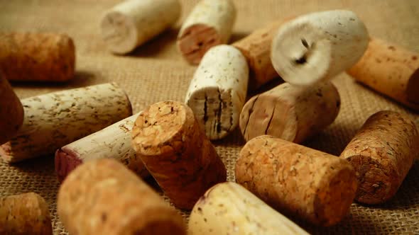 Falling Wine Corks