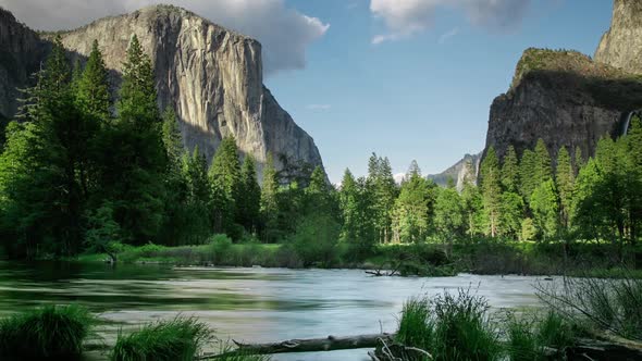 Yosemite Valley River Time Lapse